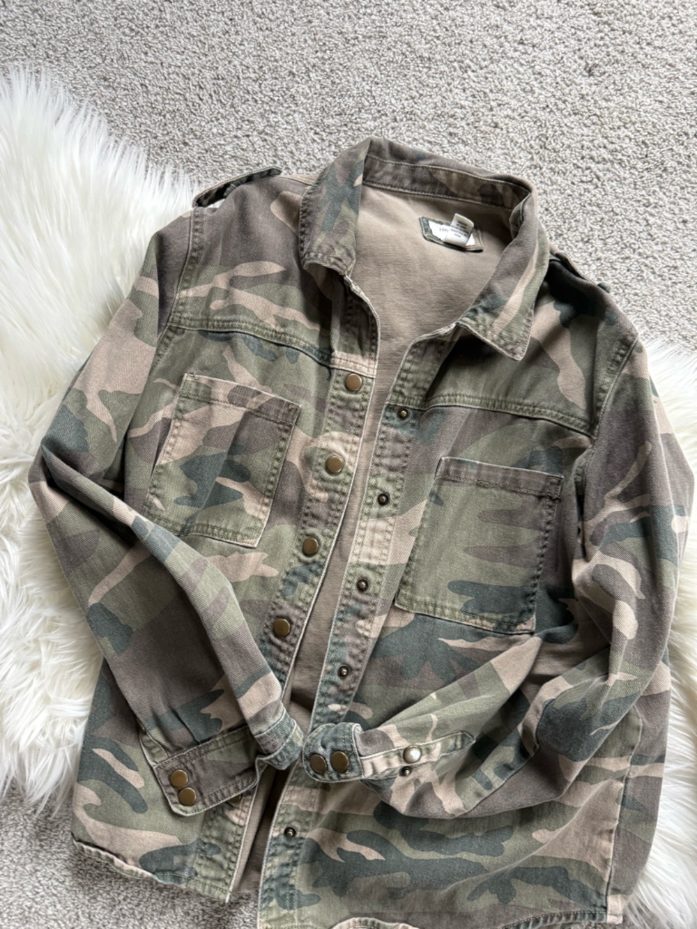 Camo Utility Jacket - Olive/Khaki